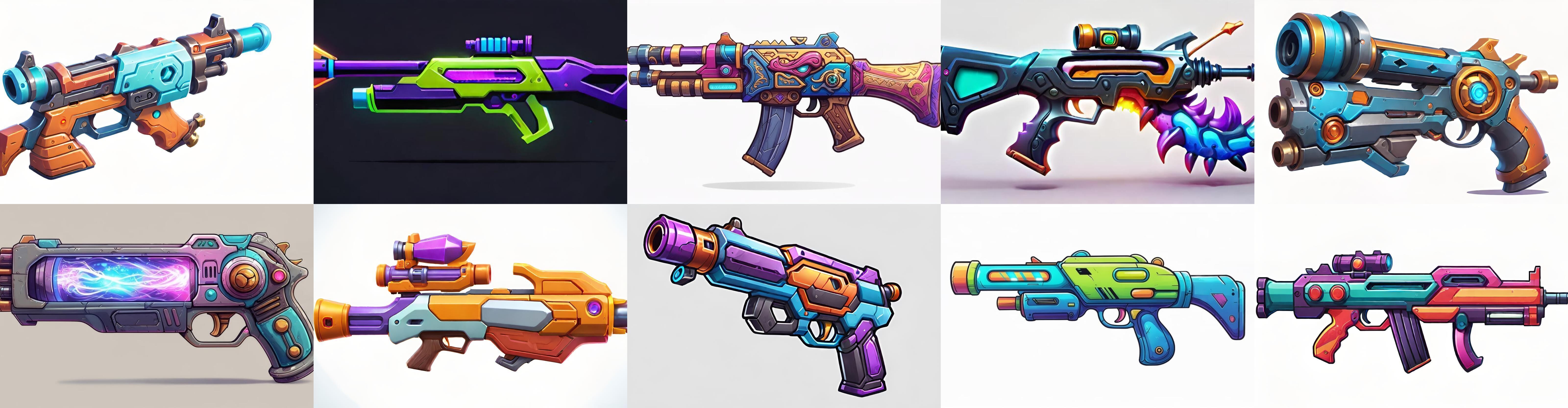 GunWeapon bundle 1 pack 100 fbx Low-poly 3D model_2