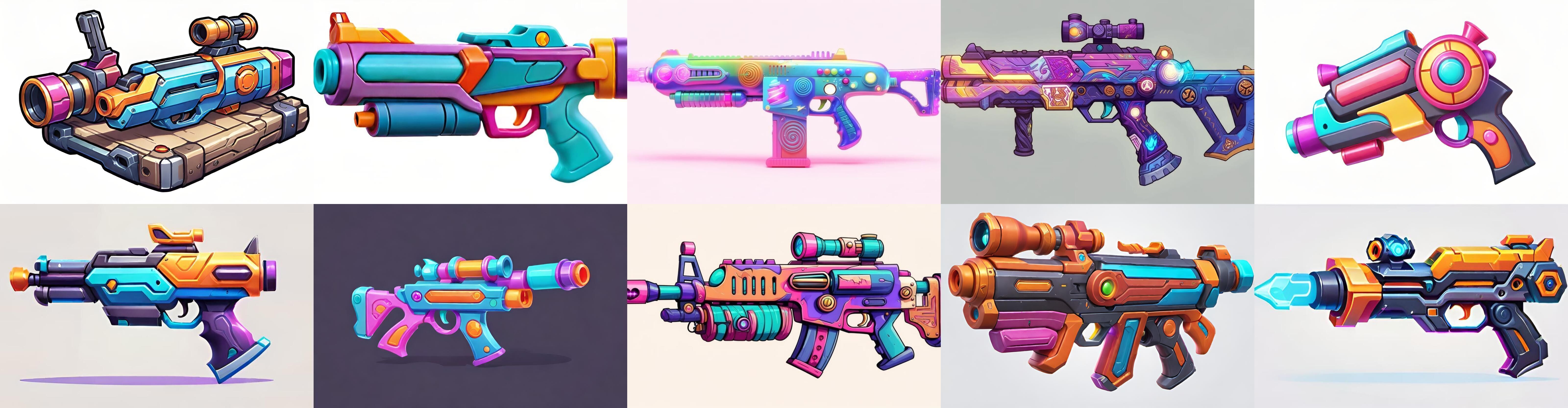 GunWeapon bundle 1 pack 100 fbx Low-poly 3D model_12