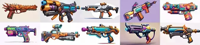 GunWeapon bundle 1 pack 100 fbx