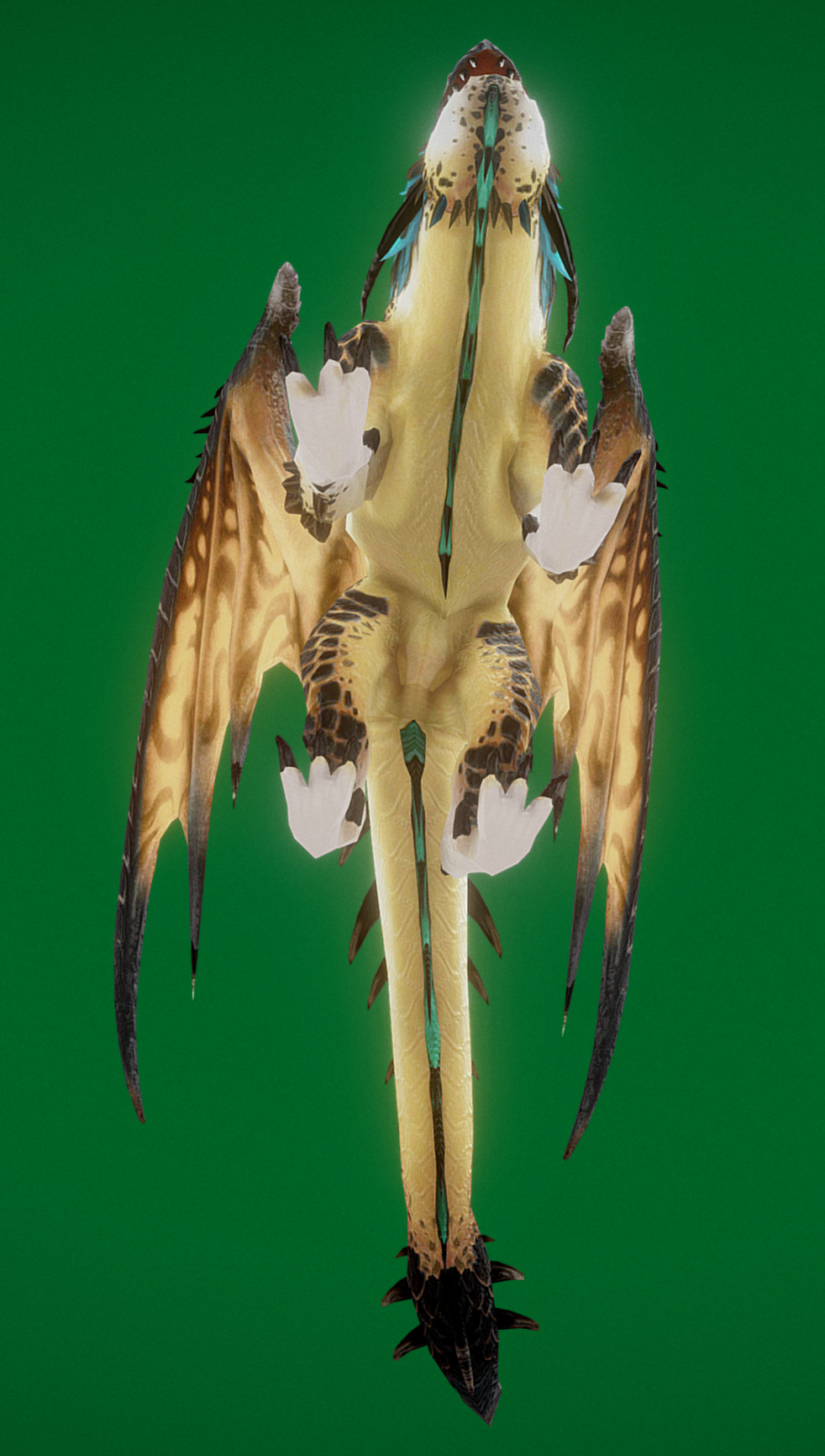  Lizard Dragon  Low-poly 3D model_4