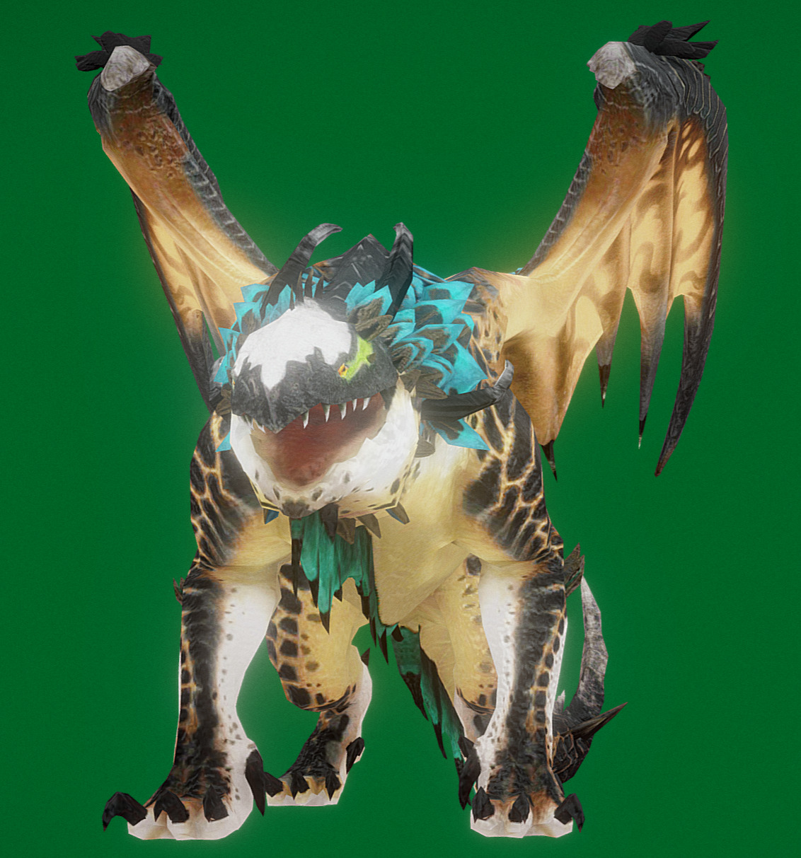  Lizard Dragon  Low-poly 3D model_3