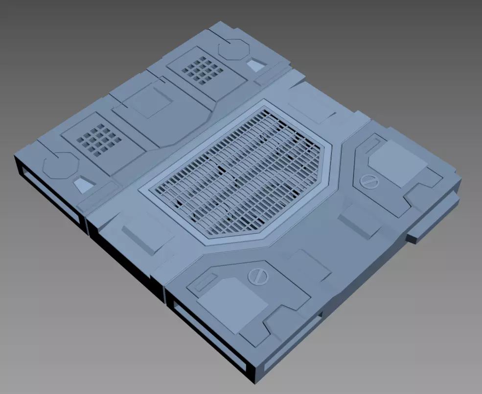 modular panel scifi A01 3dprint 3D print model_0