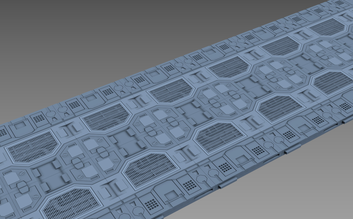 modular panel scifi A01 3dprint 3D print model_4