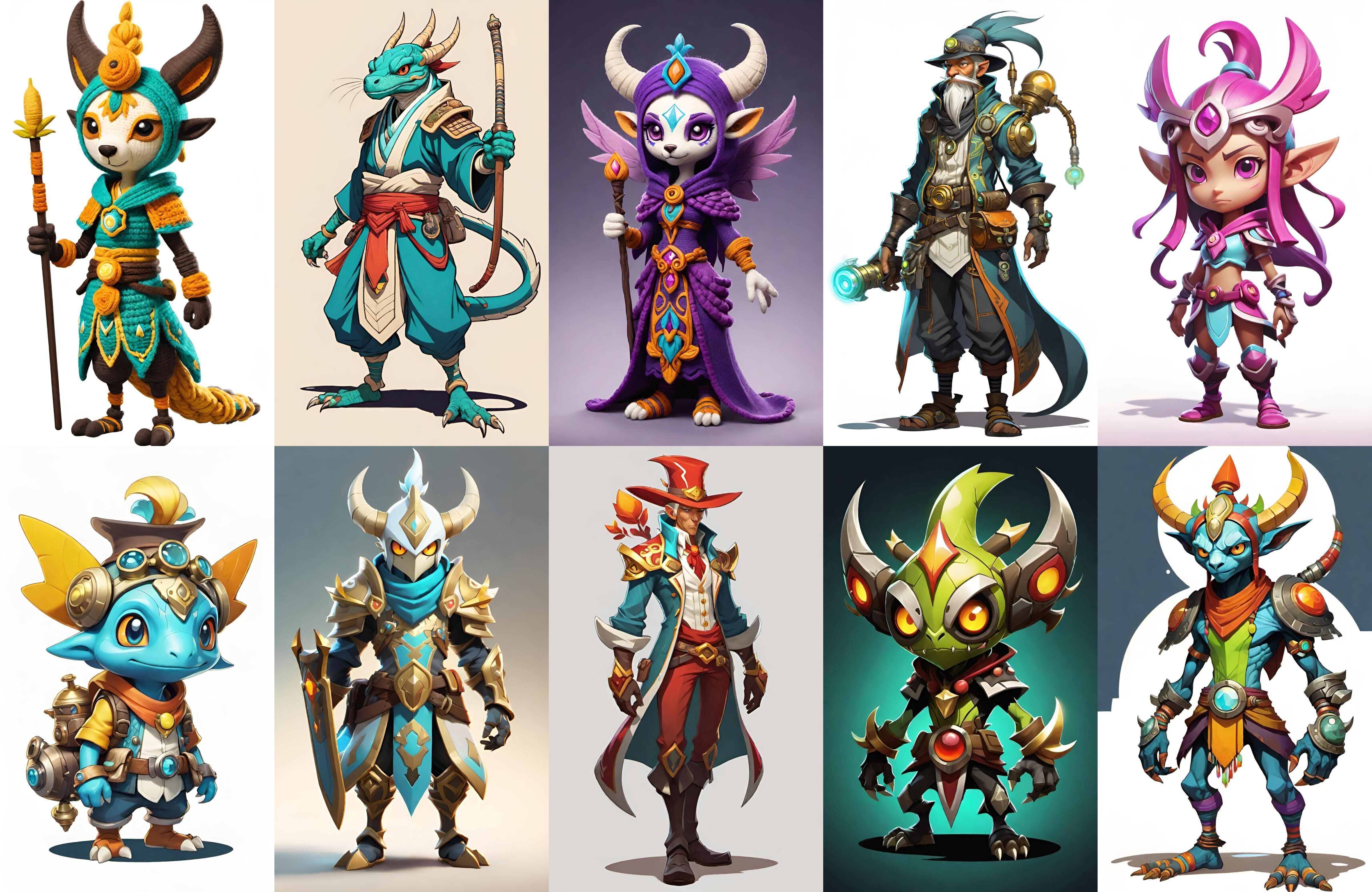 Base warrriorB bundle 9 pack 100 fbx Low-poly 3D model_16