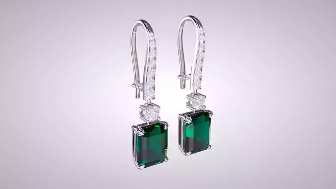 Earrings graff classic 3D print model