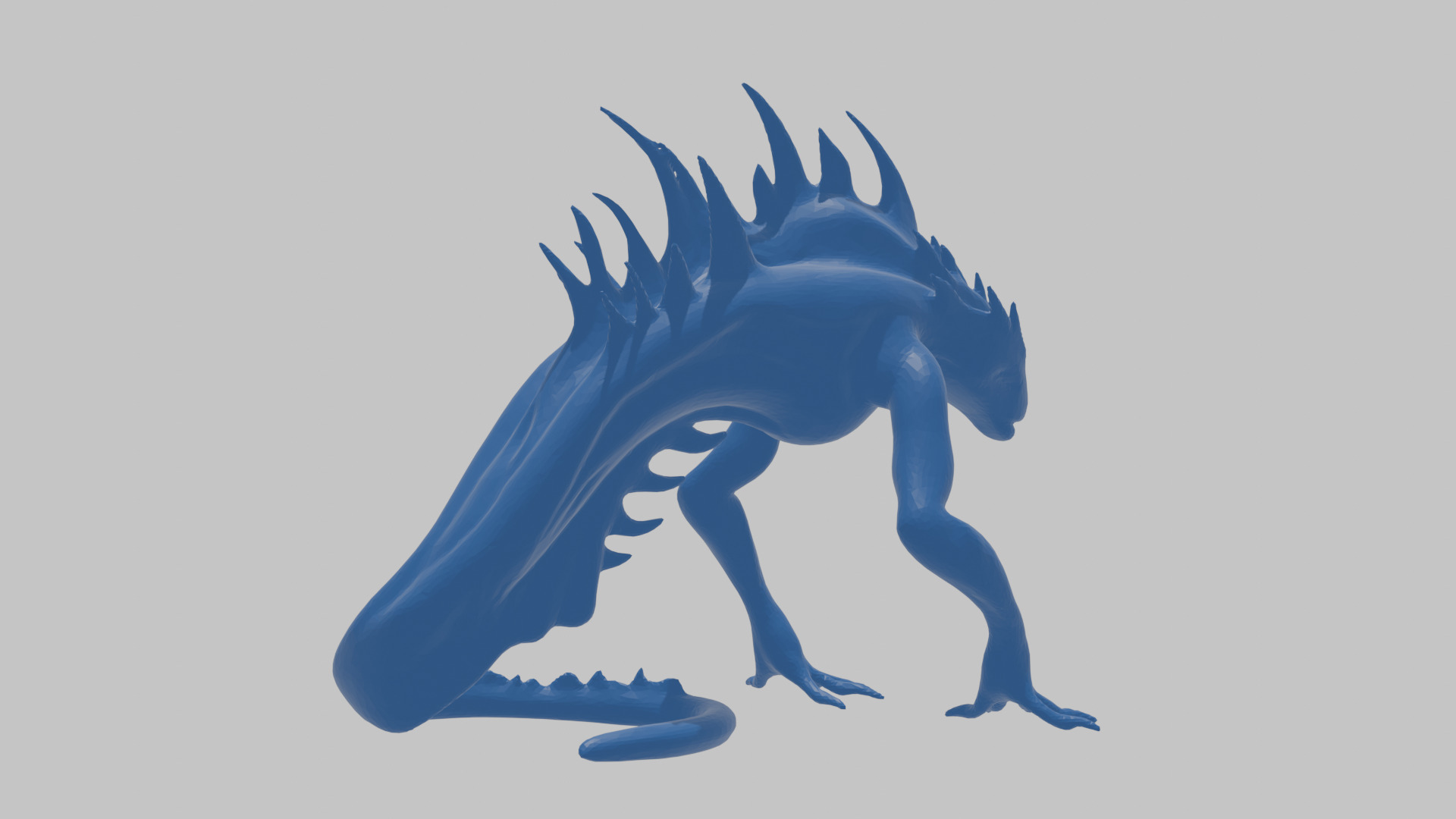 Alien Creature Low-poly 3D model_27