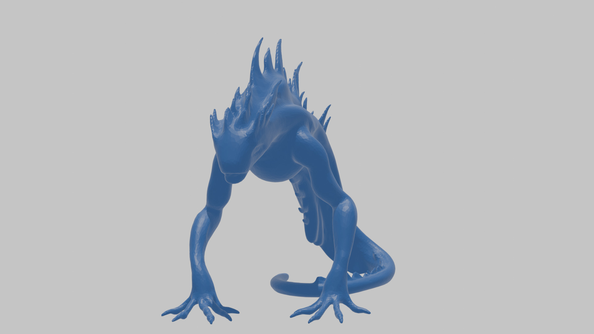 Alien Creature Low-poly 3D model_23