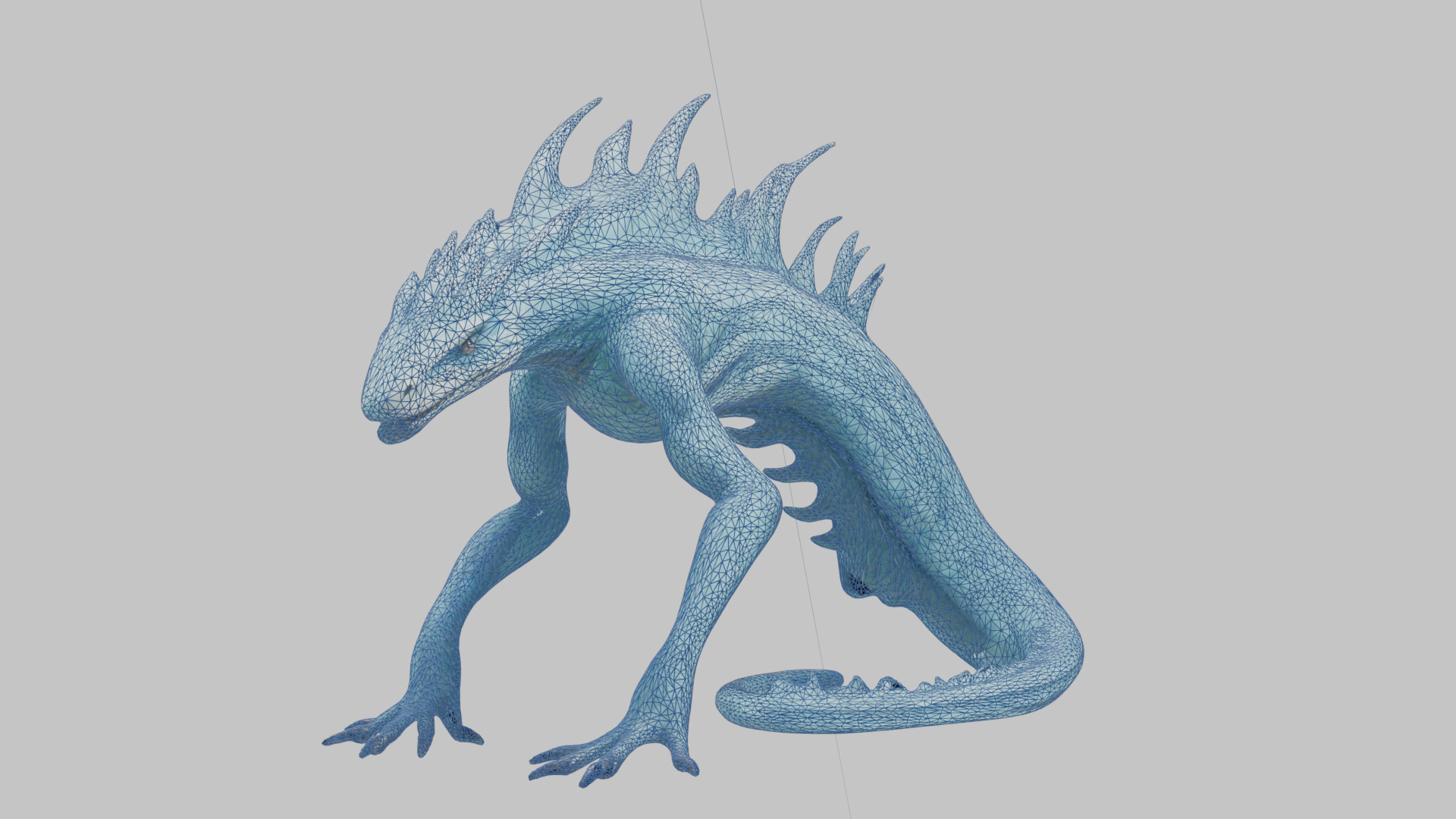 Alien Creature Low-poly 3D model_11