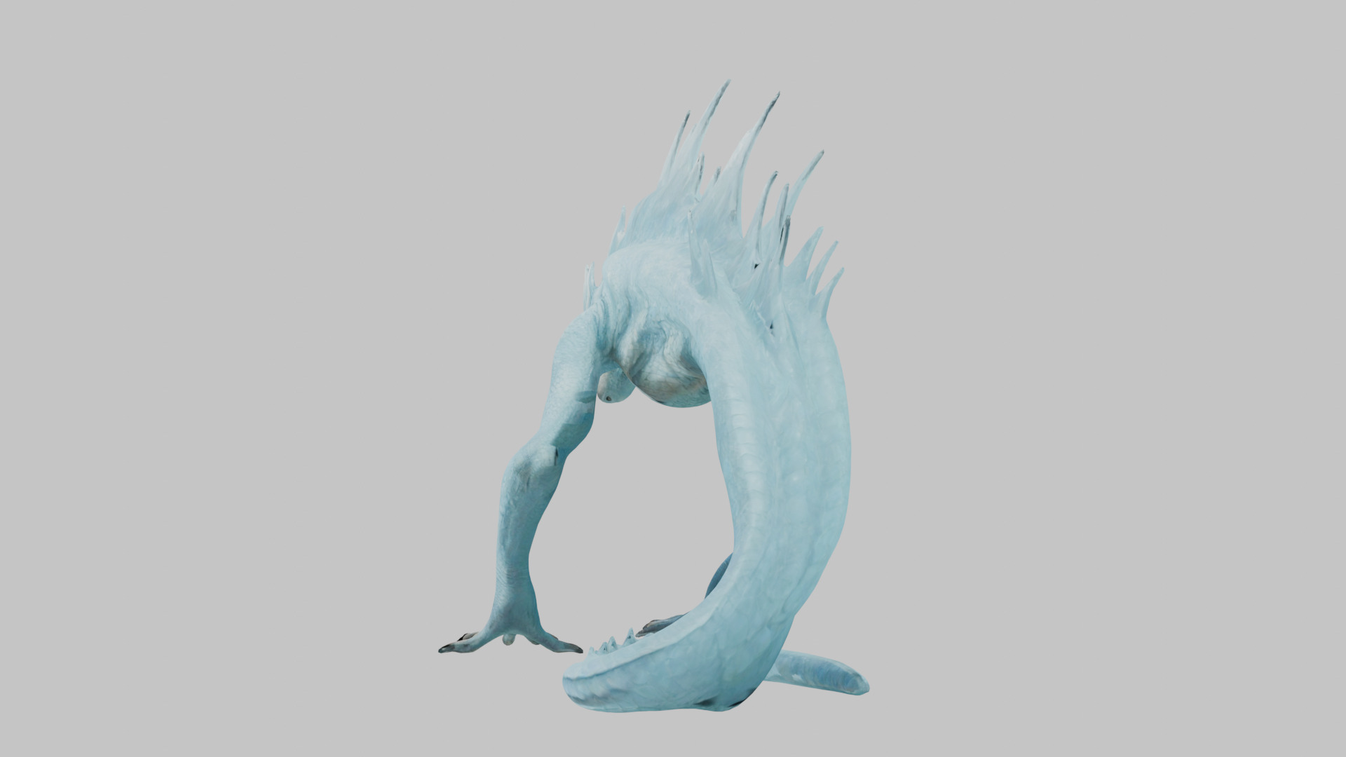 Alien Creature Low-poly 3D model_9