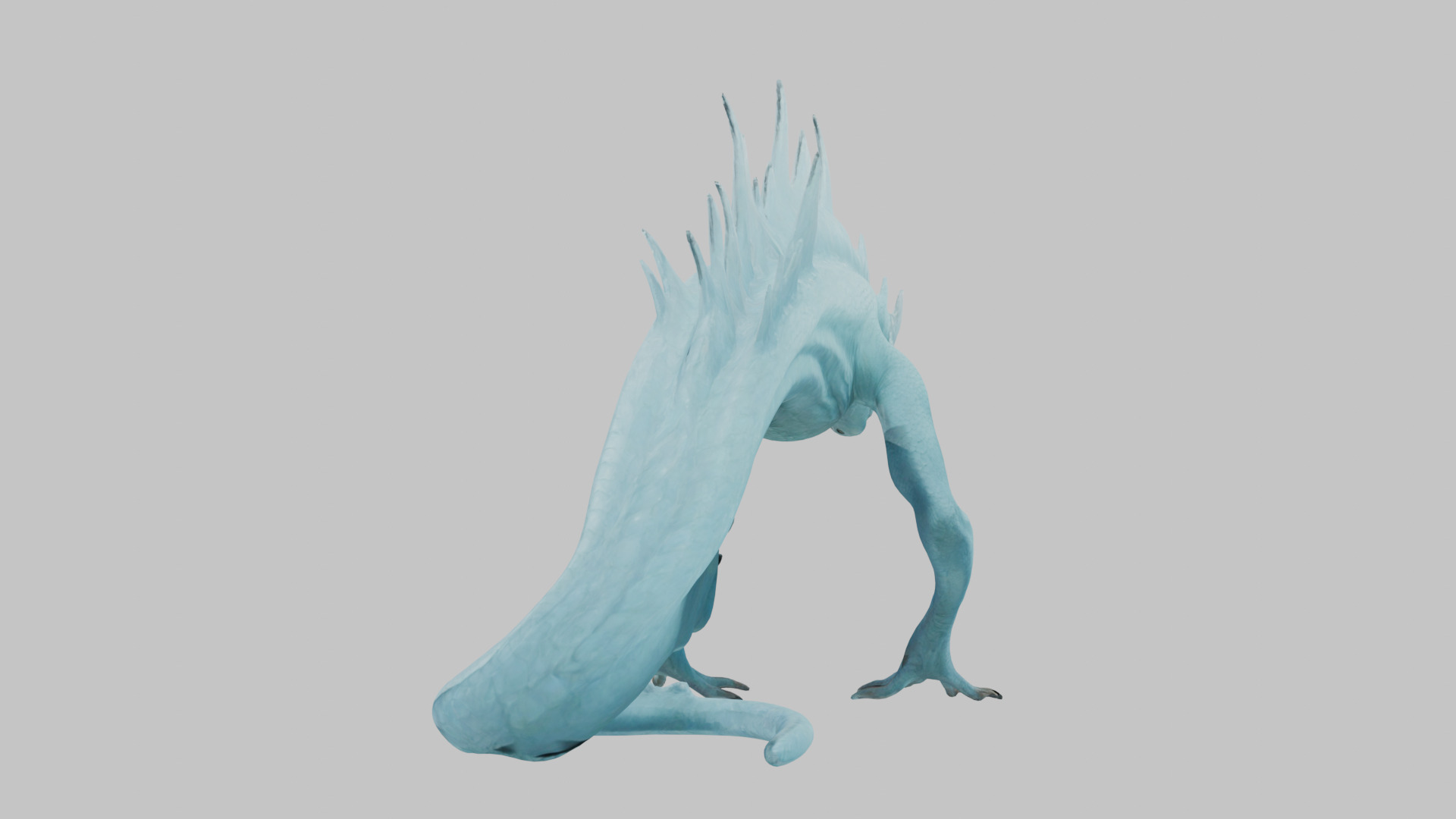 Alien Creature Low-poly 3D model_8