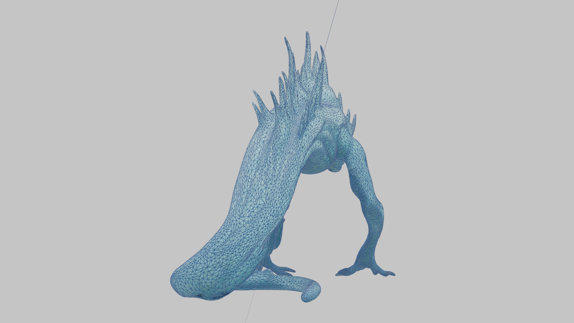 Alien Creature Low-poly 3D model_17