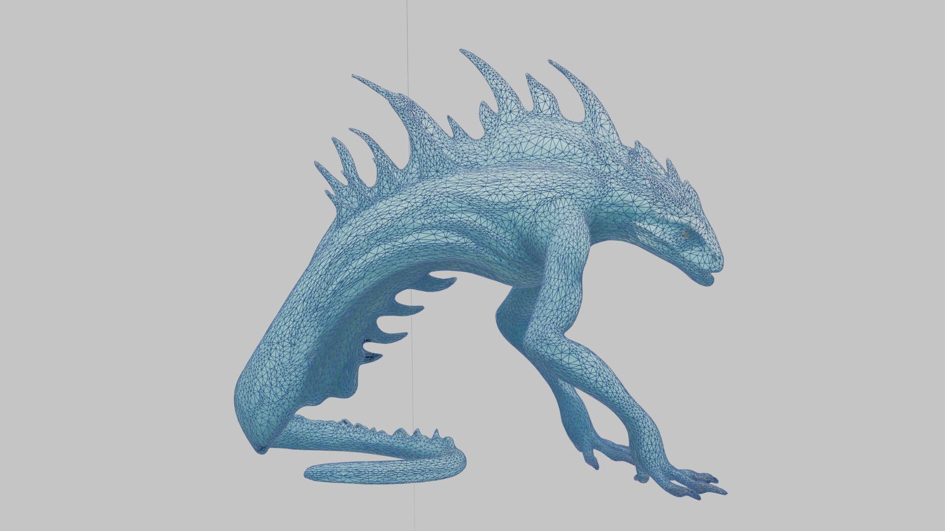 Alien Creature Low-poly 3D model_15