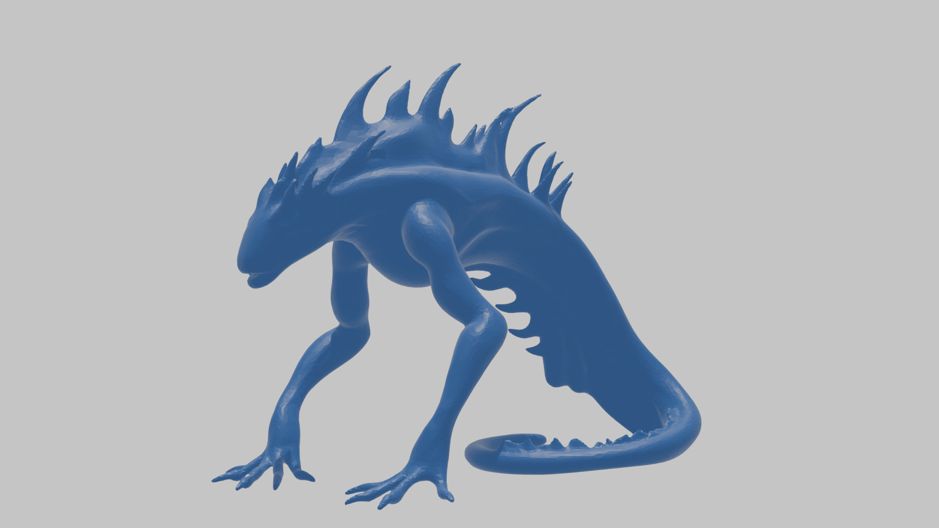 Alien Creature Low-poly 3D model_22