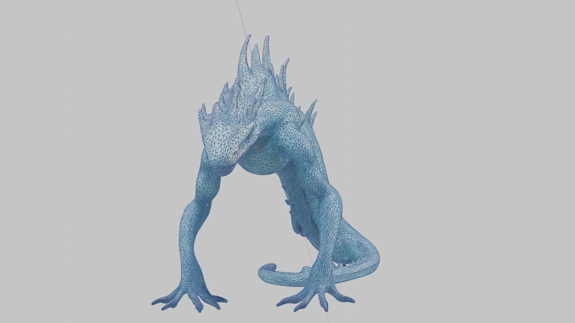 Alien Creature Low-poly 3D model_12