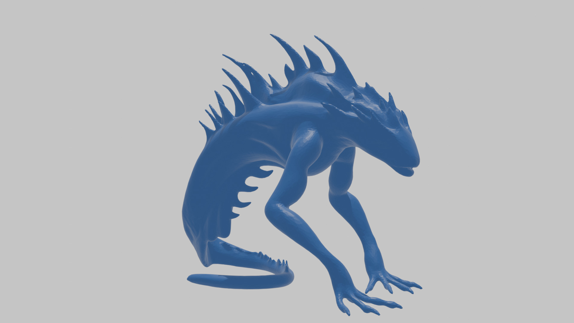 Alien Creature Low-poly 3D model_25