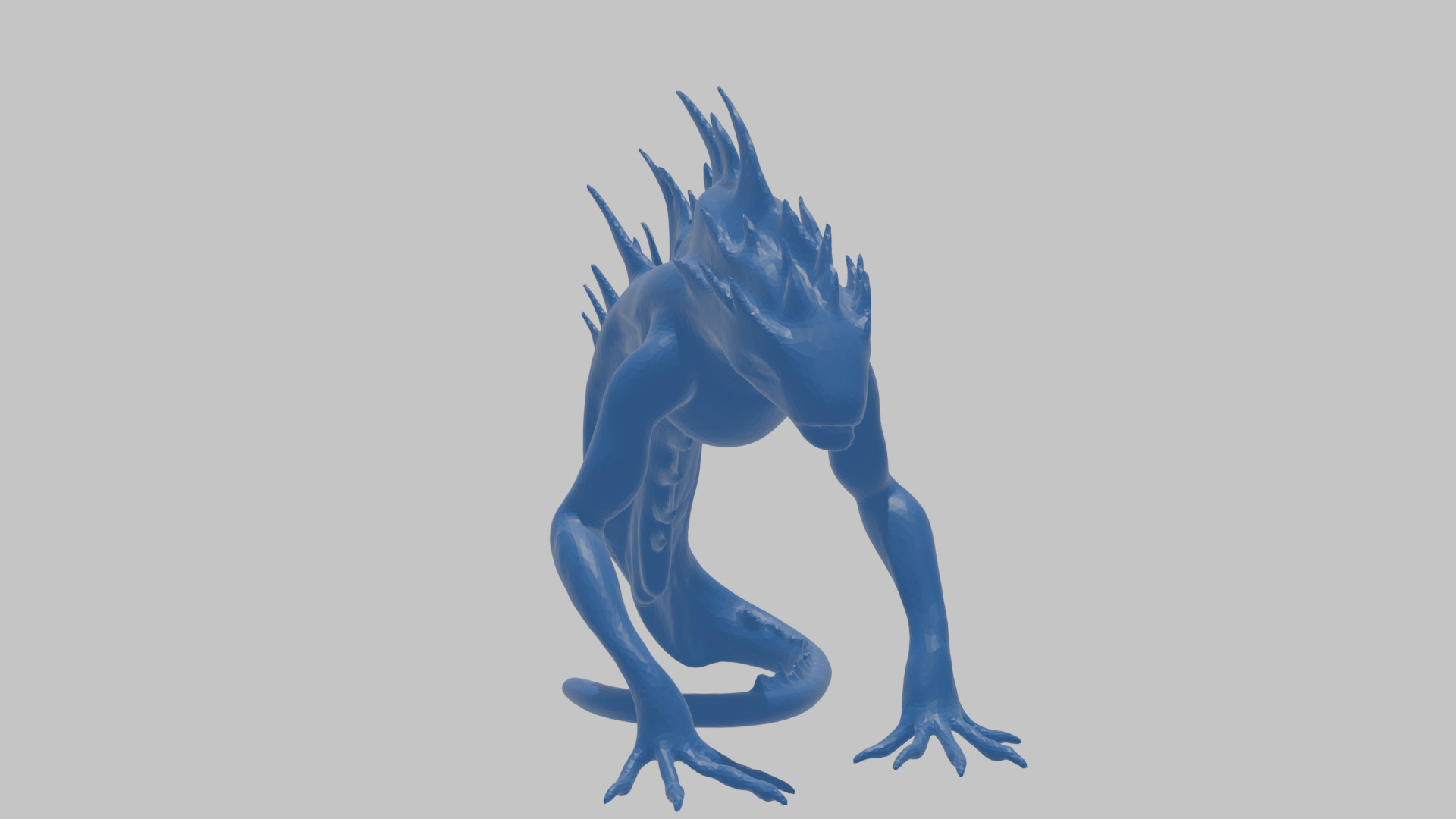 Alien Creature Low-poly 3D model_24
