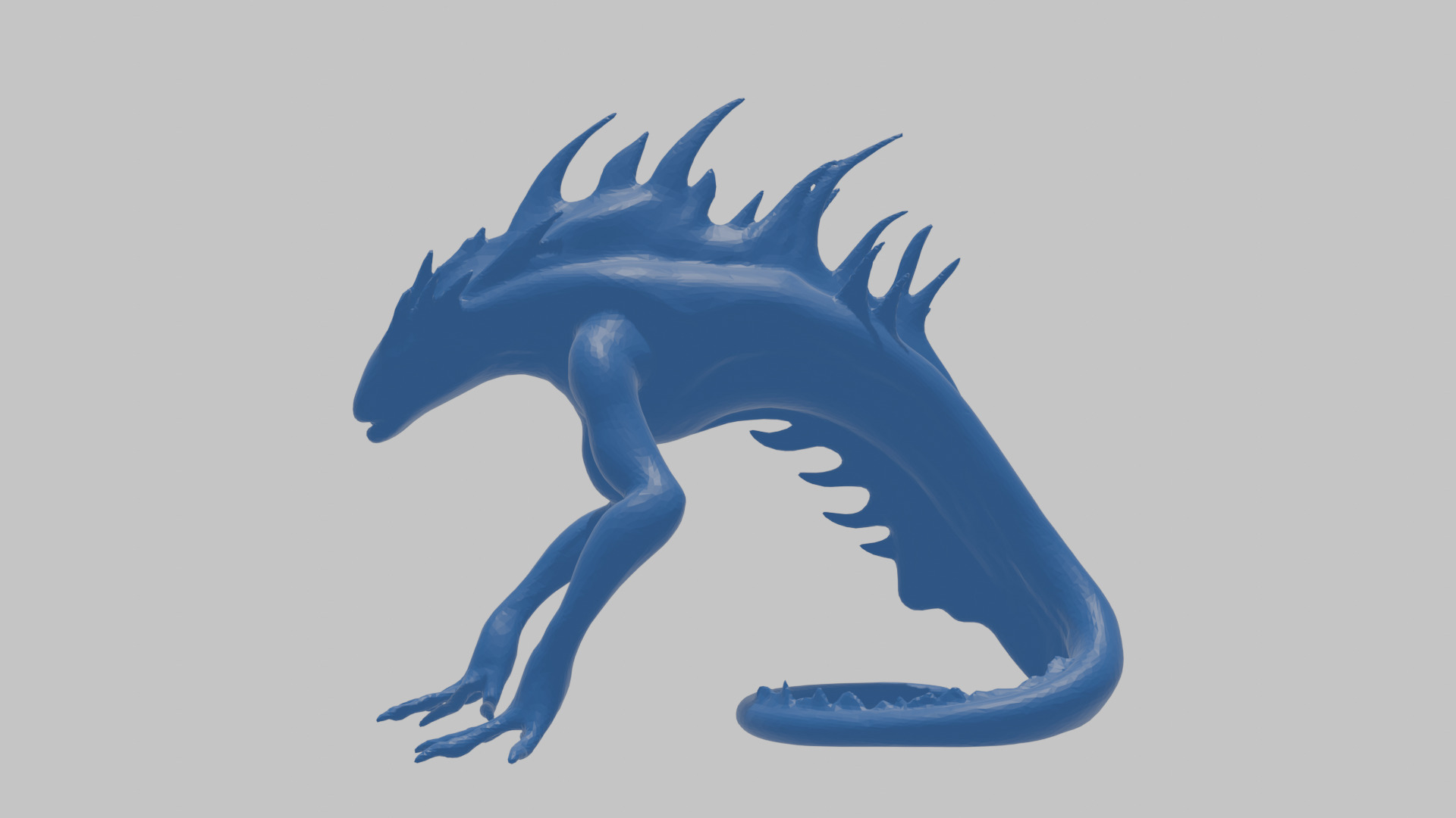 Alien Creature Low-poly 3D model_20