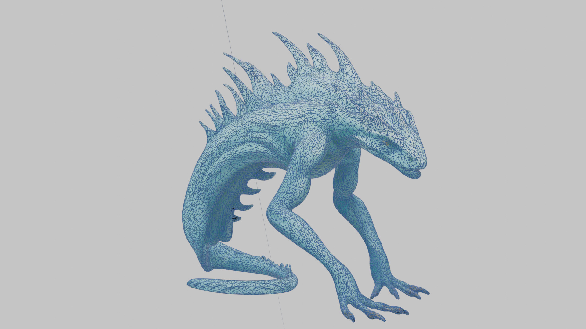 Alien Creature Low-poly 3D model_14