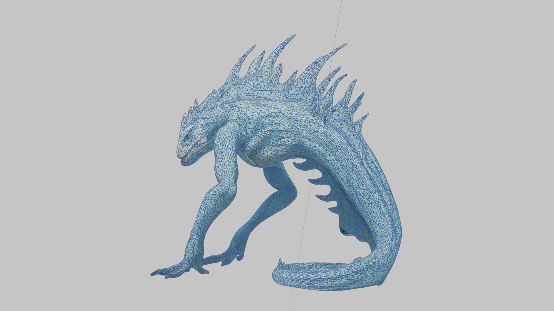 Alien Creature Low-poly 3D model_19
