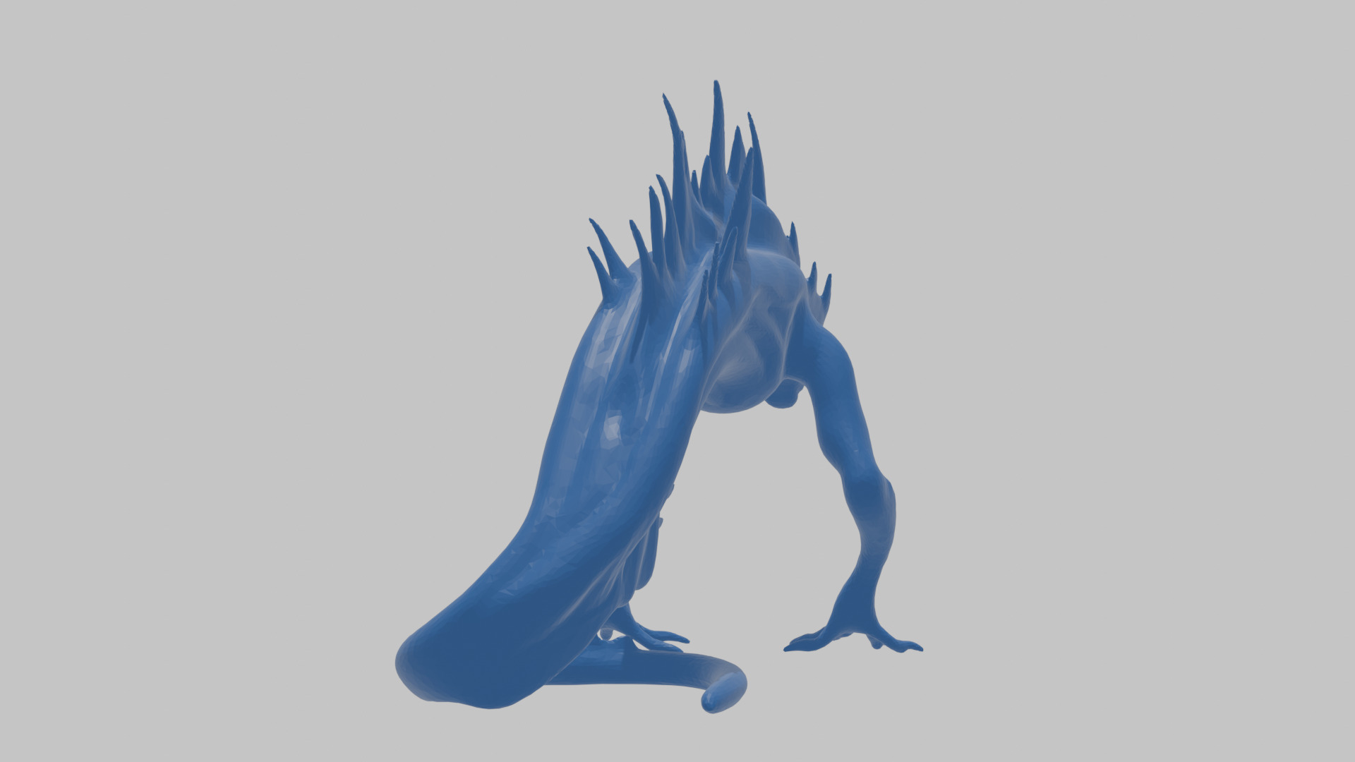 Alien Creature Low-poly 3D model_28