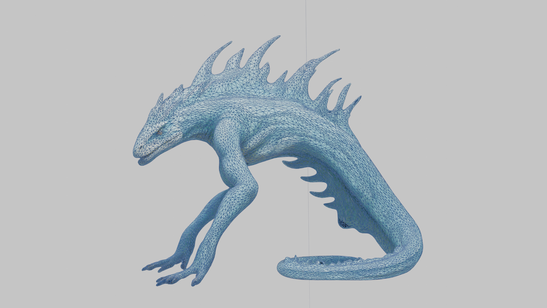 Alien Creature Low-poly 3D model_10