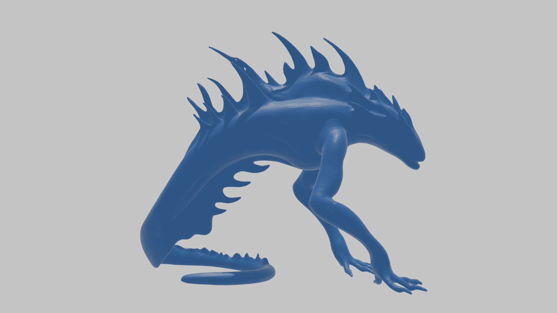 Alien Creature Low-poly 3D model_26