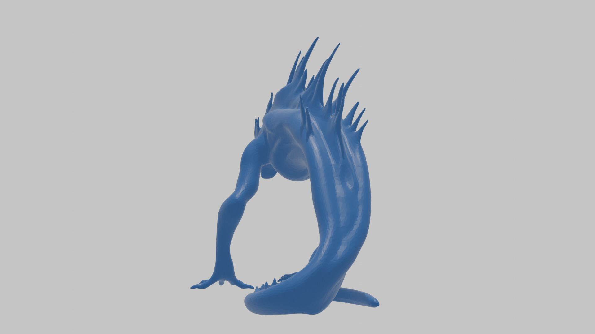 Alien Creature Low-poly 3D model_29