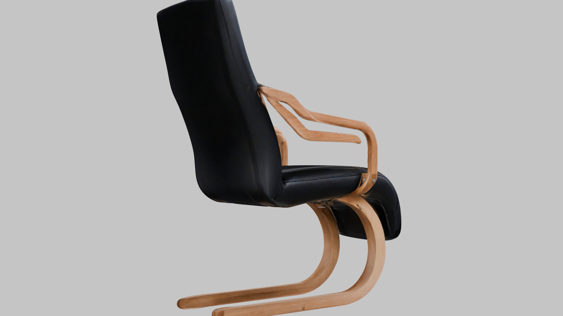 Modernist Chair 3D Model Low-poly 3D model_7