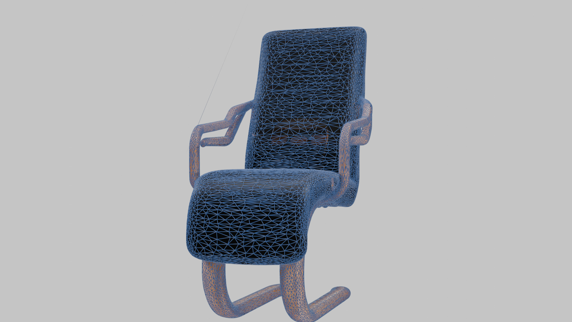 Modernist Chair 3D Model Low-poly 3D model_26