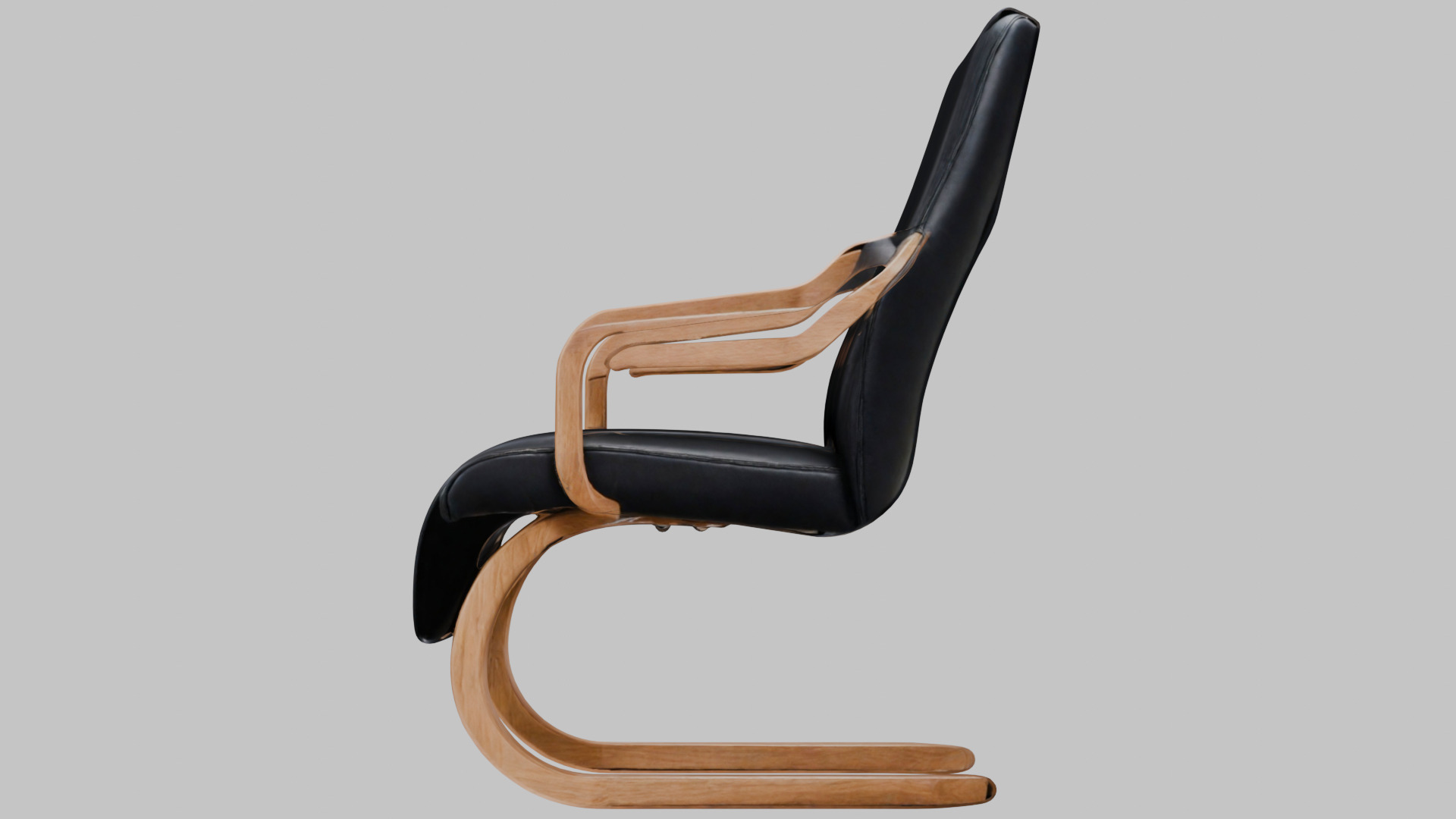 Modernist Chair 3D Model Low-poly 3D model_1