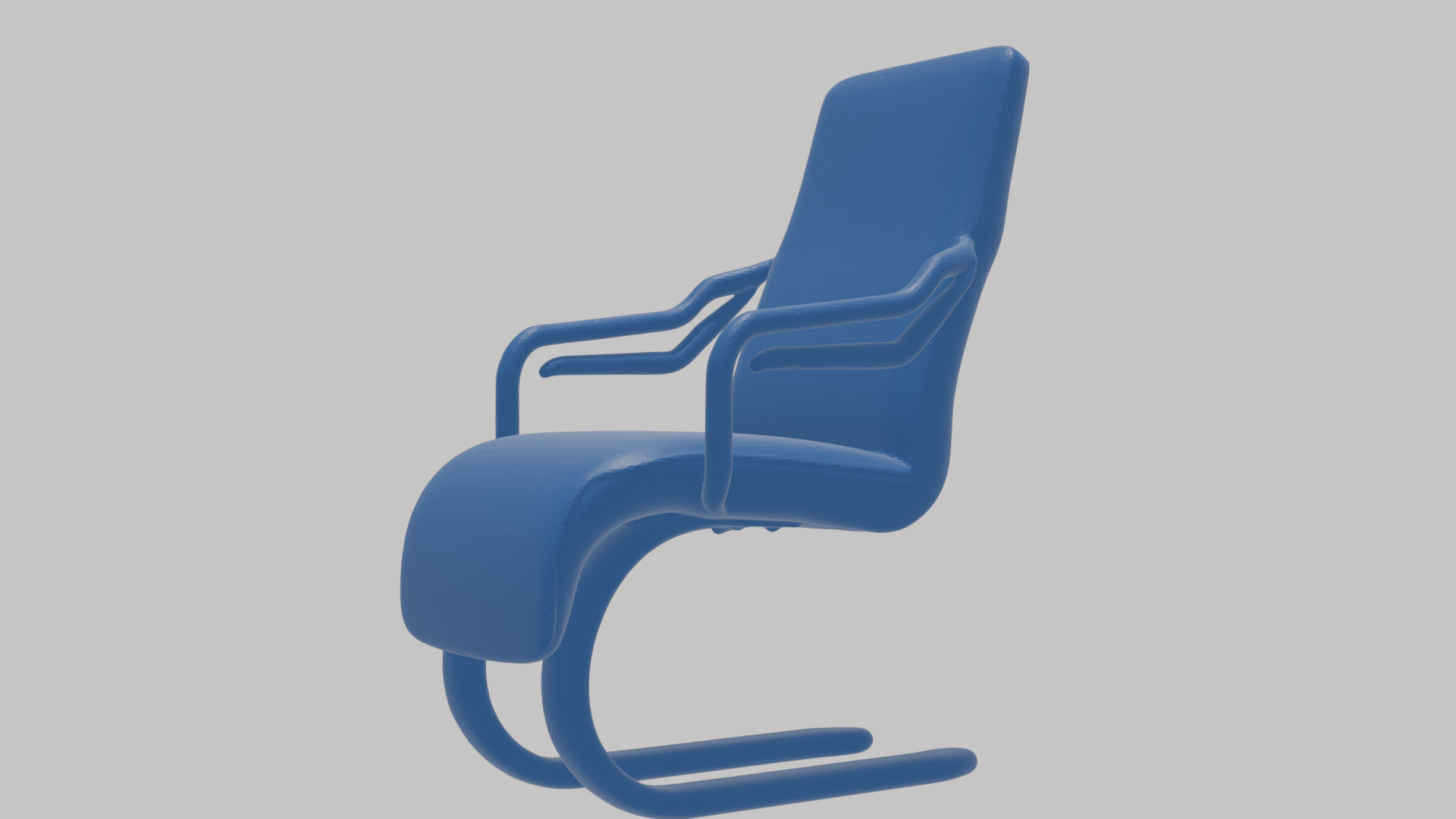 Modernist Chair 3D Model Low-poly 3D model_12