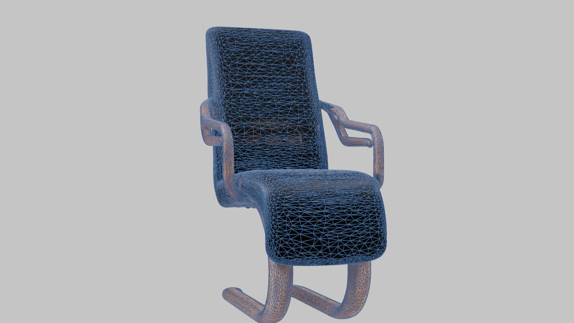 Modernist Chair 3D Model Low-poly 3D model_27