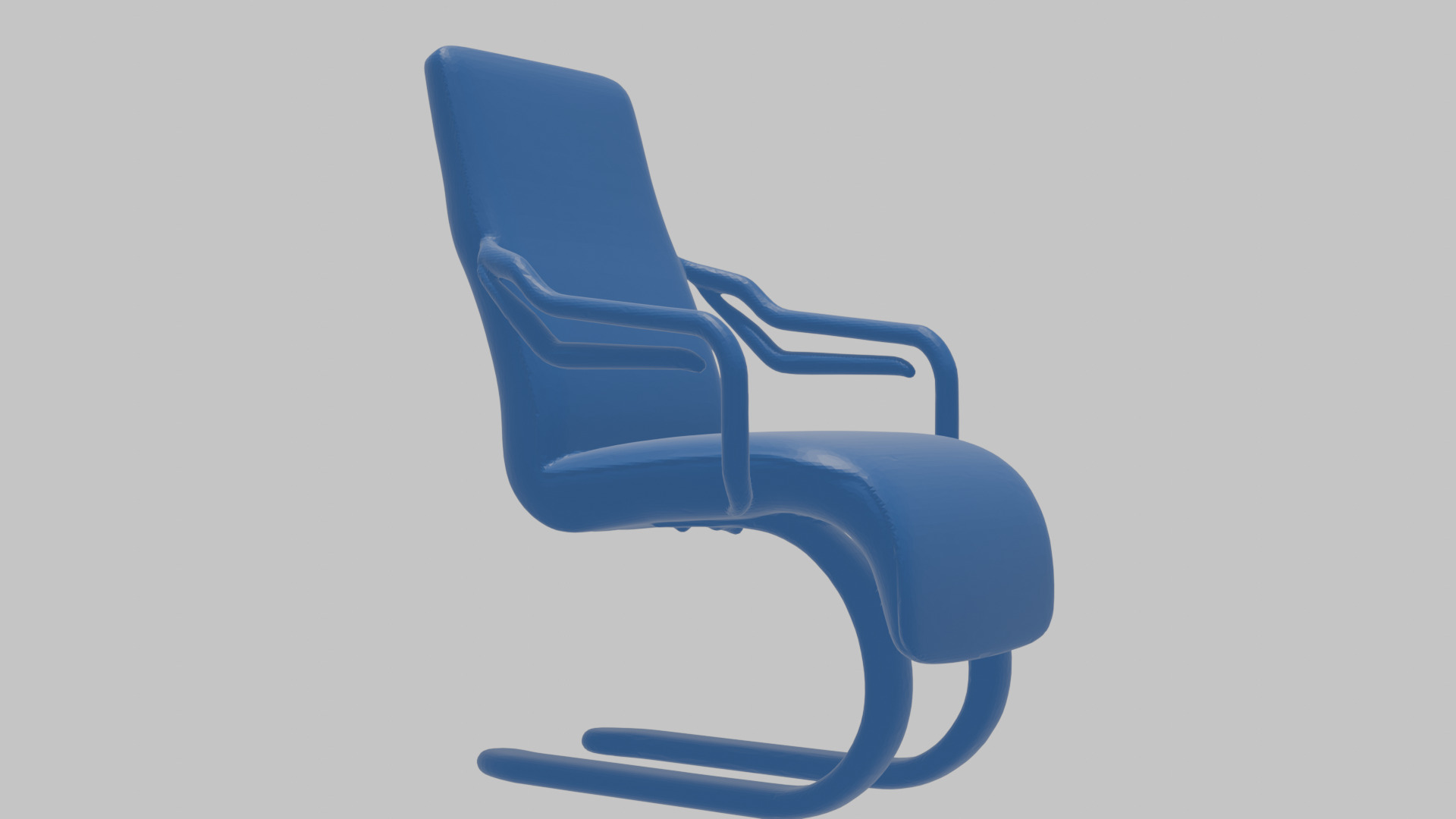 Modernist Chair 3D Model Low-poly 3D model_15