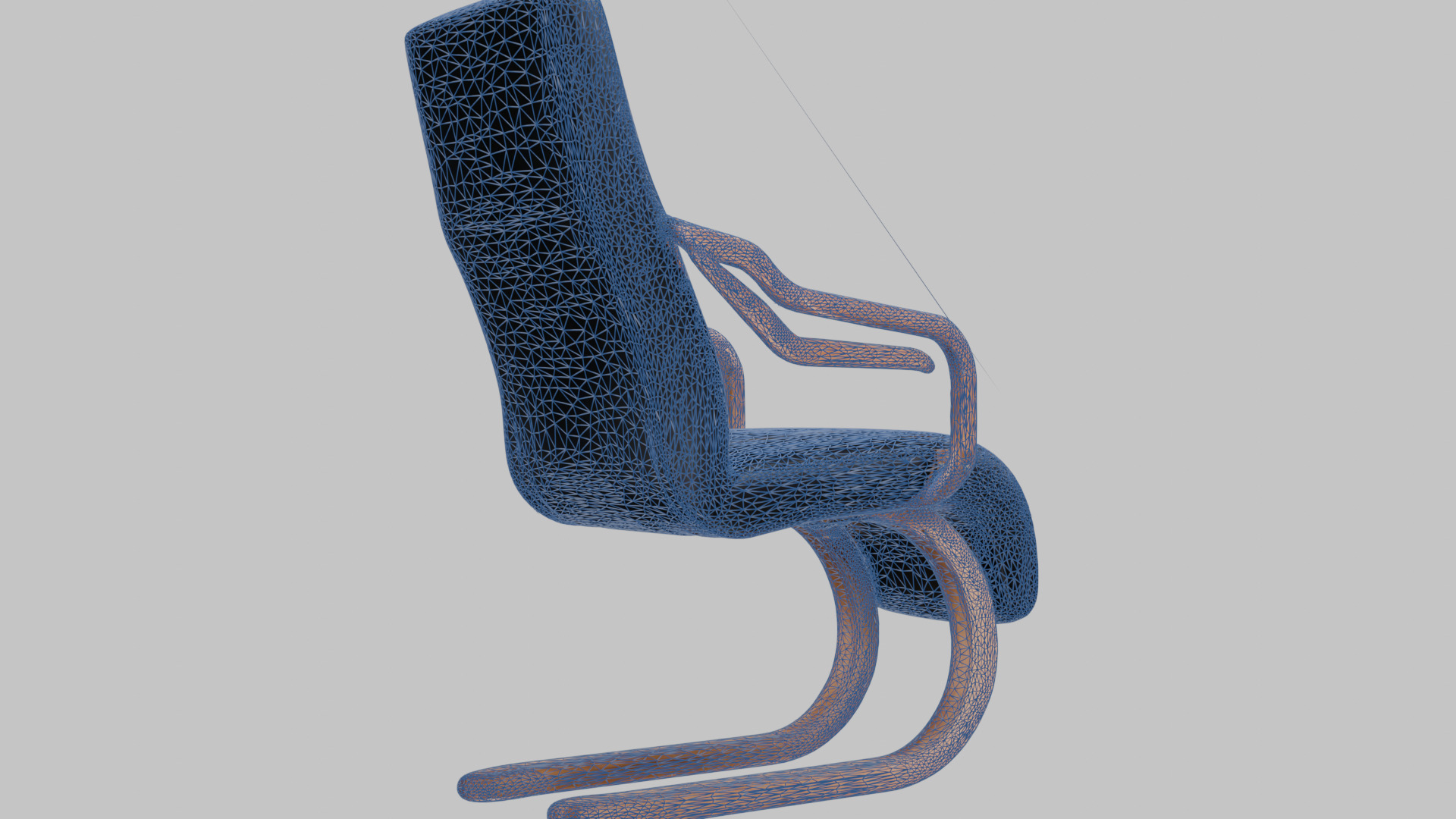 Modernist Chair 3D Model Low-poly 3D model_30