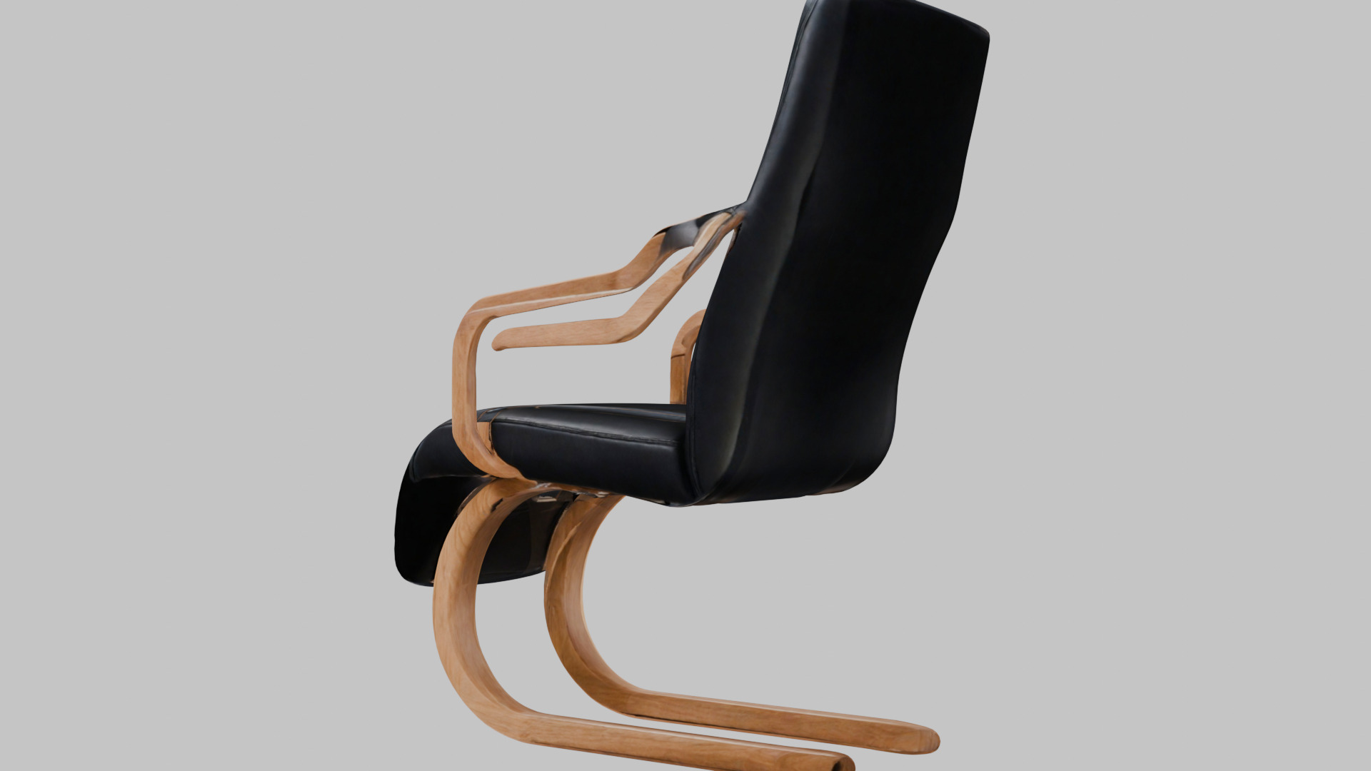 Modernist Chair 3D Model Low-poly 3D model_2