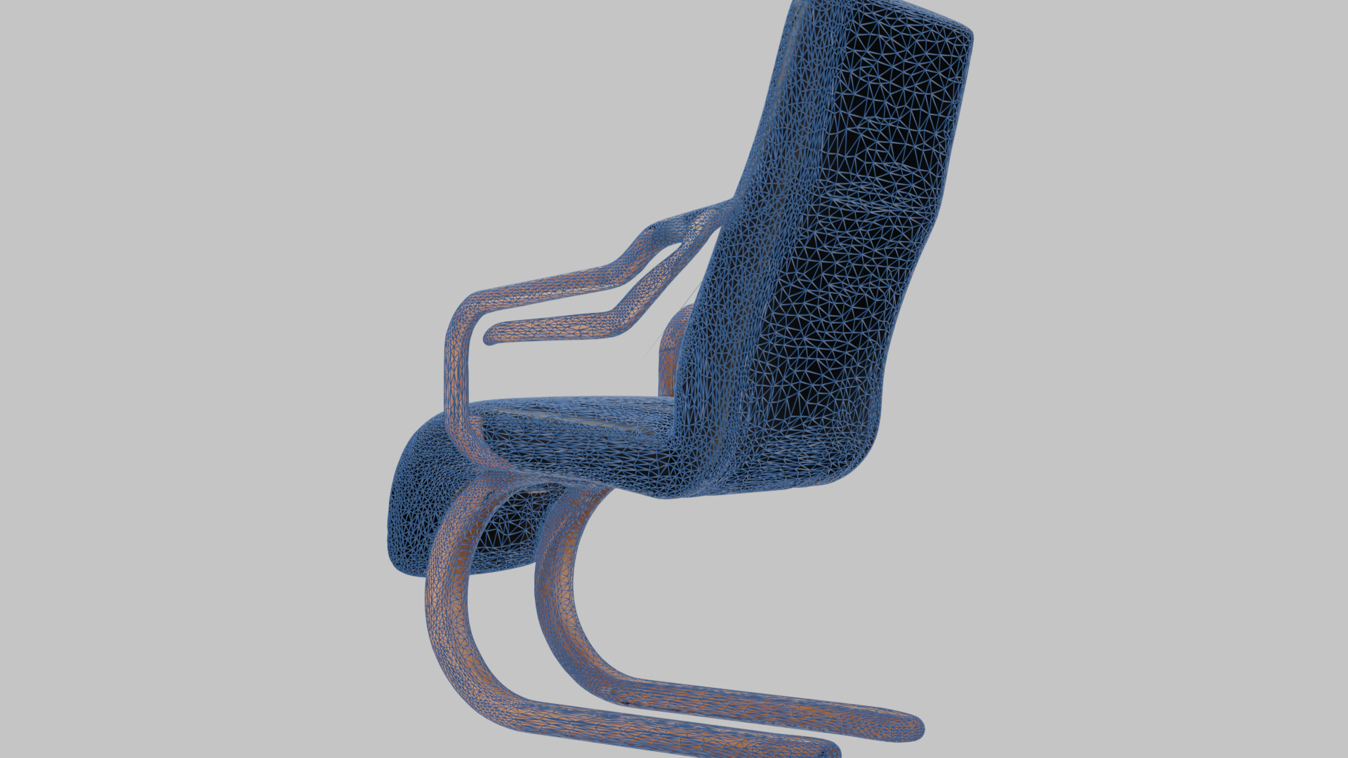Modernist Chair 3D Model Low-poly 3D model_33