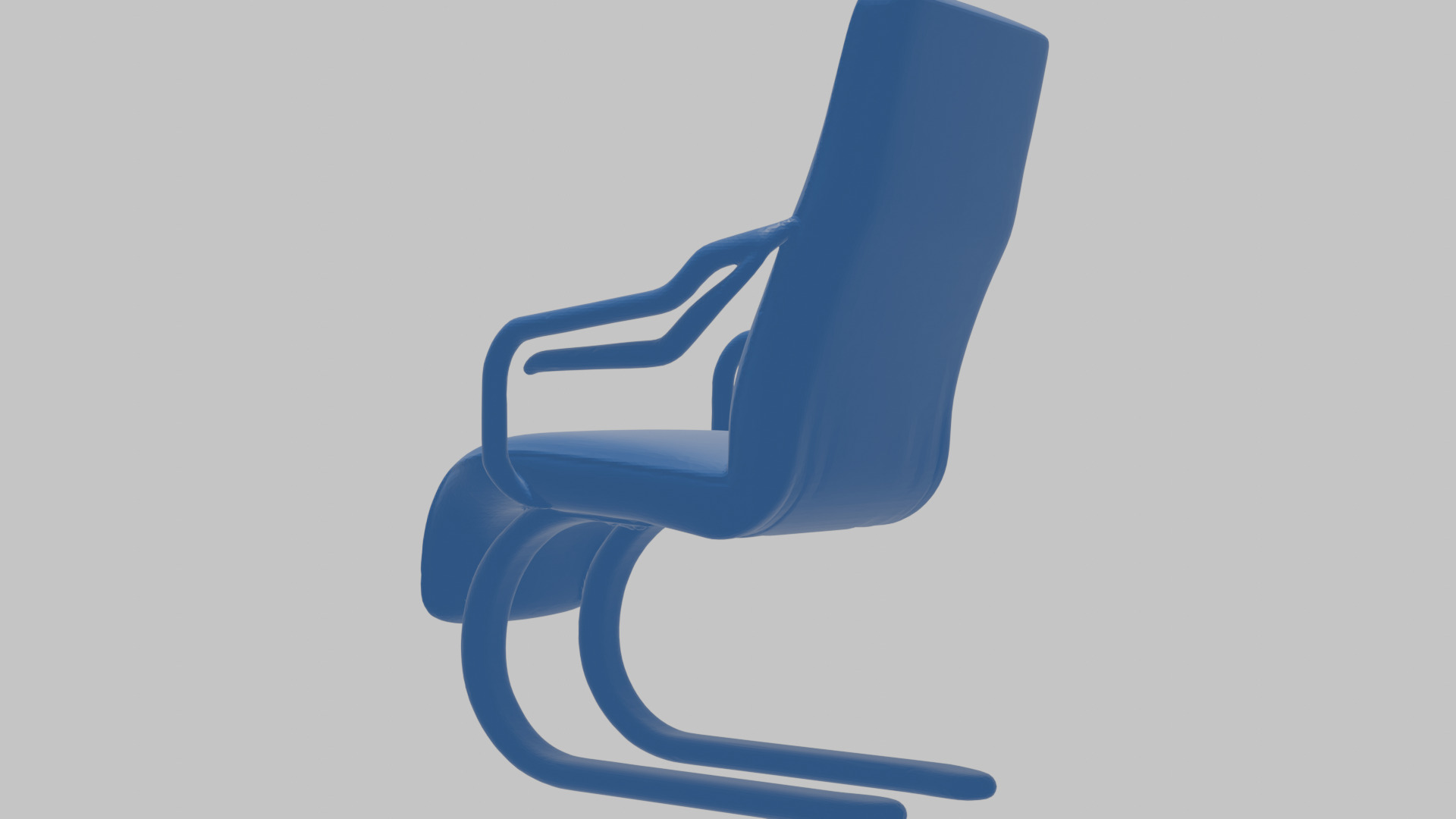 Modernist Chair 3D Model Low-poly 3D model_11
