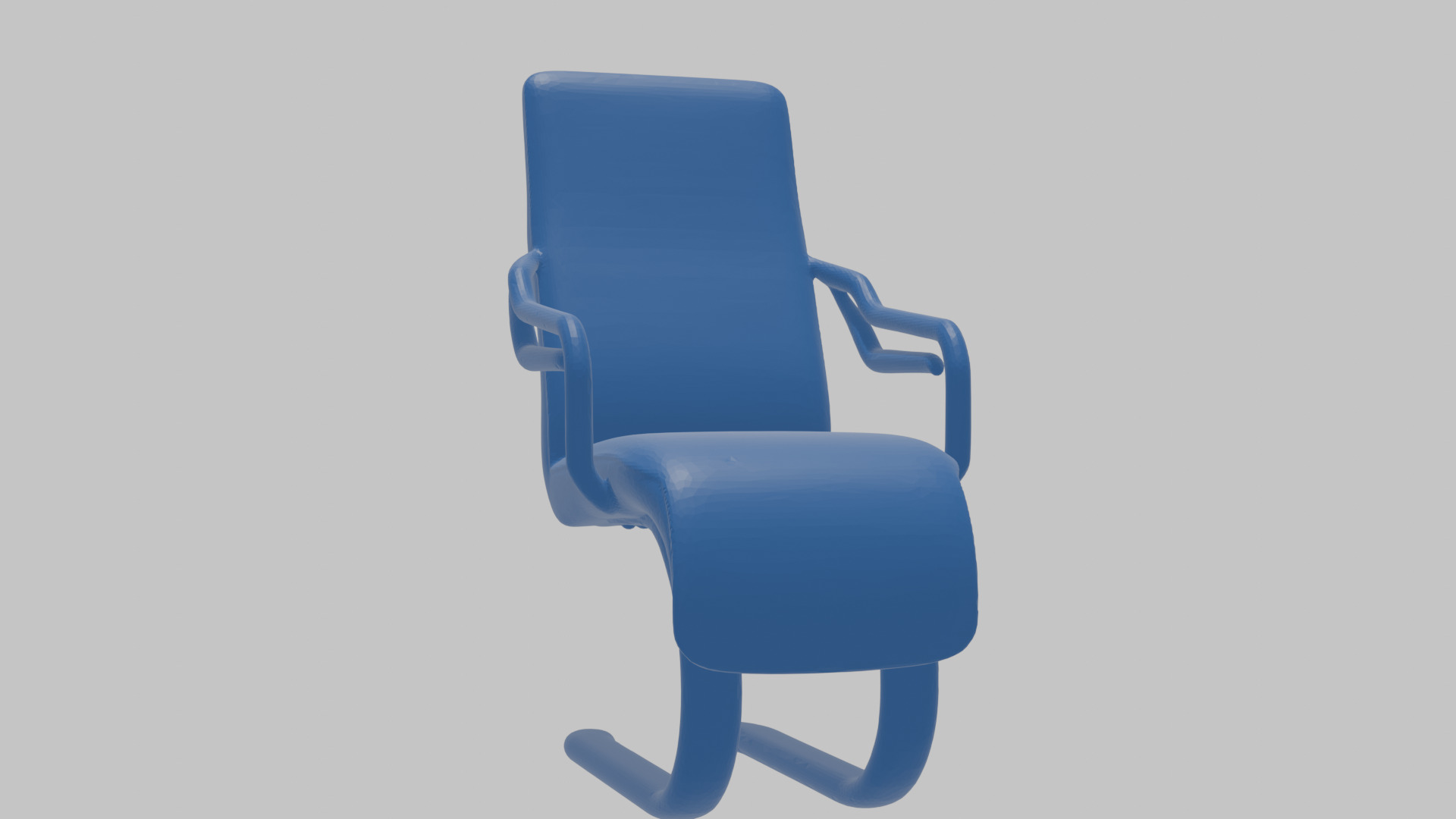 Modernist Chair 3D Model Low-poly 3D model_14