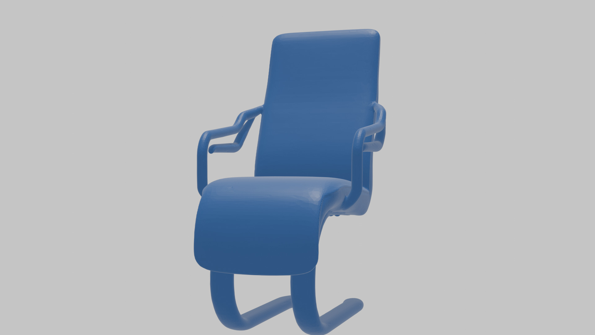 Modernist Chair 3D Model Low-poly 3D model_13