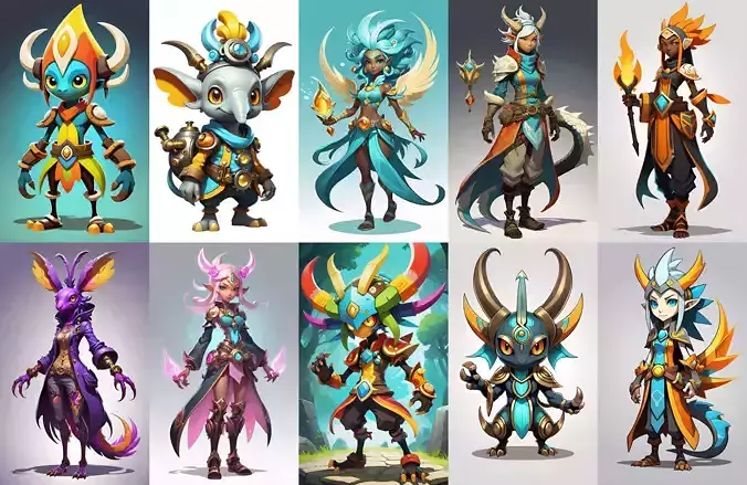 Base warrriorB bundle 2 pack 100 fbx