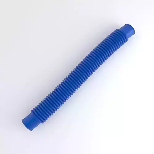 Hog Oval Corrugated Hose 01 Blue 3D model