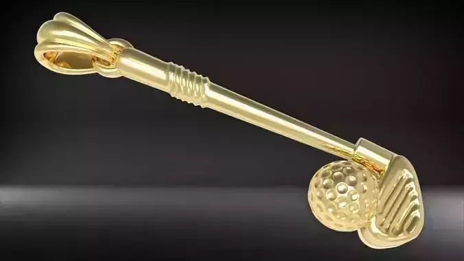 Golf Club ball pendant 