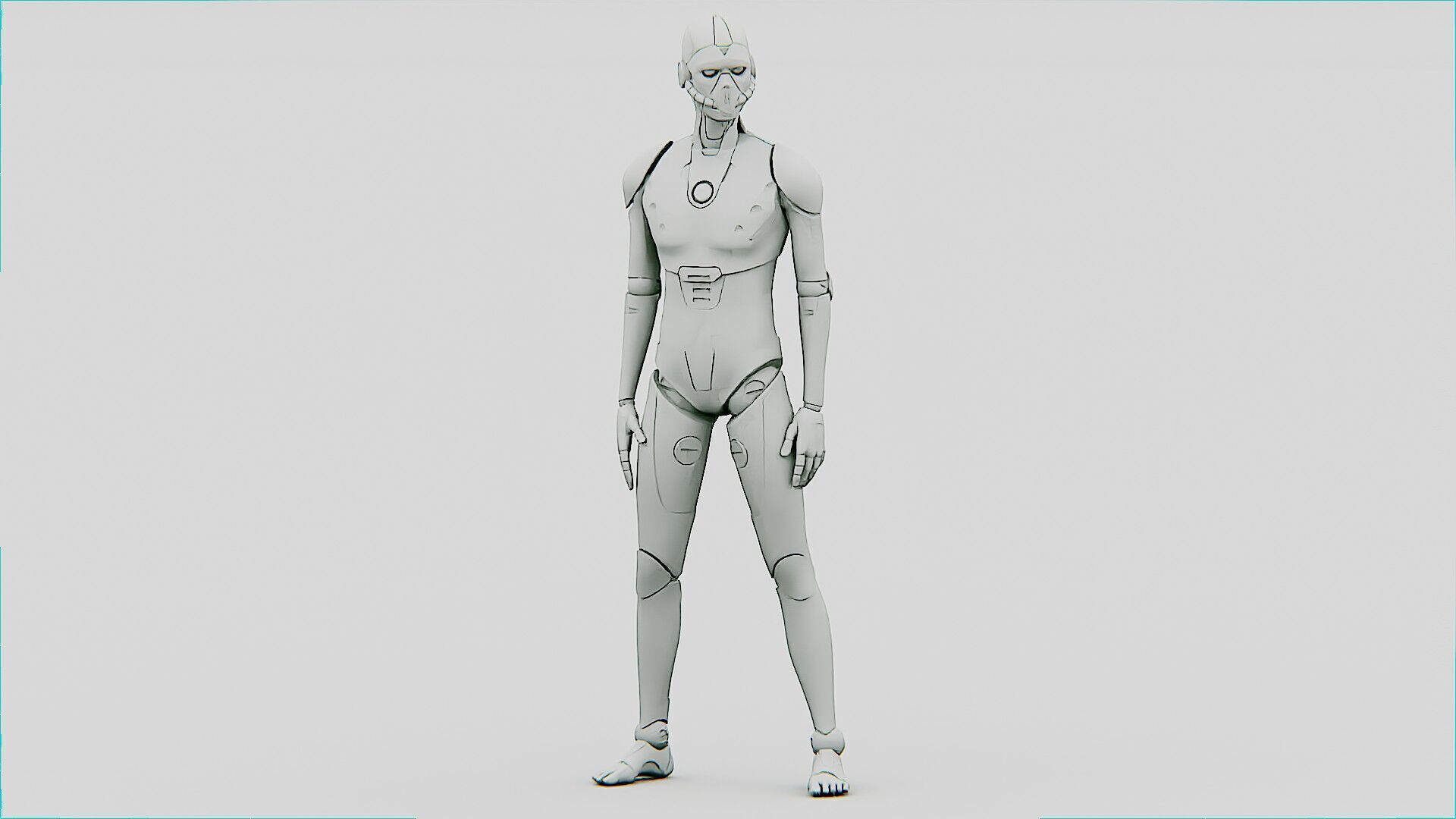 i-HOMO 03 Rigged for Unreal Engine - Unity - MIXAMO 3D model_32