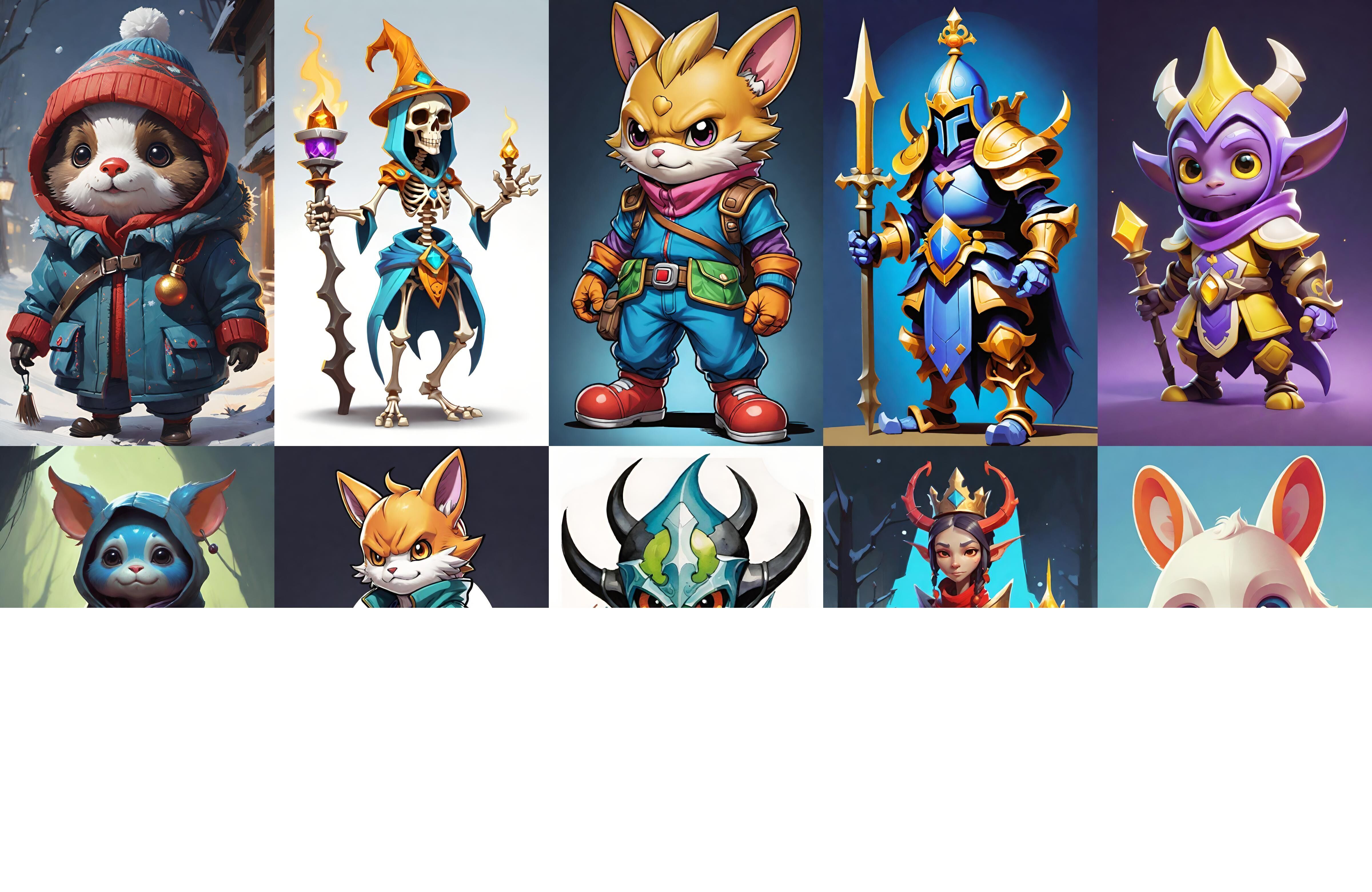 Base Warrior bundle 4 pack 100 fbx Low-poly 3D model_2