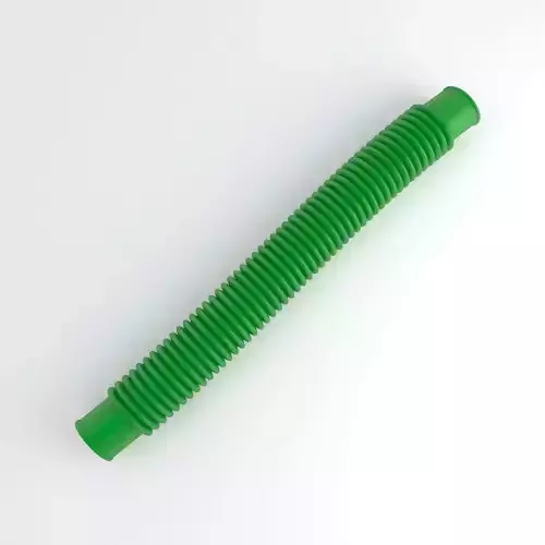 Hog Oval Corrugated Hose 01 Green 3D model