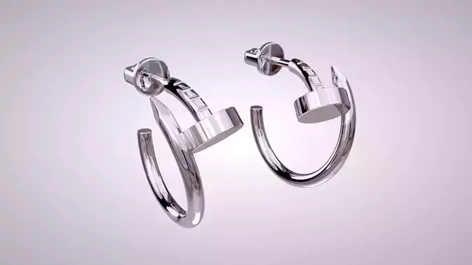 Earrings nails 3D print model