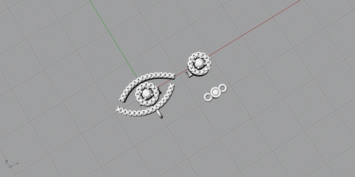  Messika-Earrings 3D print model_11