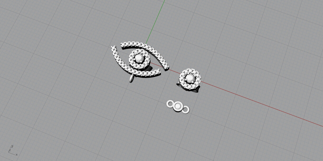  Messika-Earrings 3D print model_5