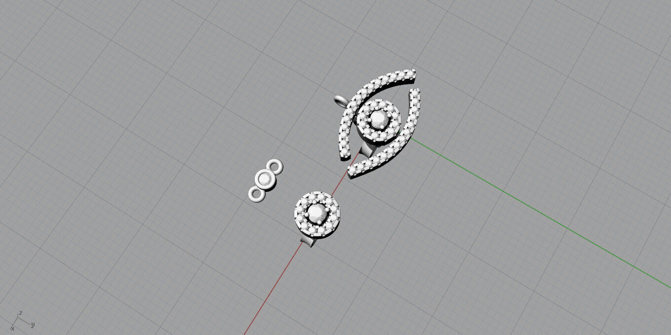  Messika-Earrings 3D print model_6