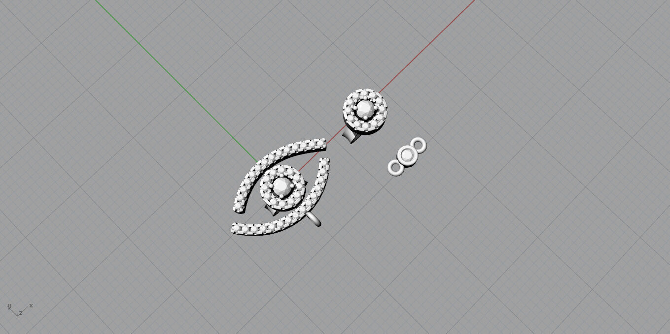  Messika-Earrings 3D print model_9